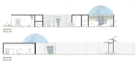 Sections AA and BB
Scale 1:100