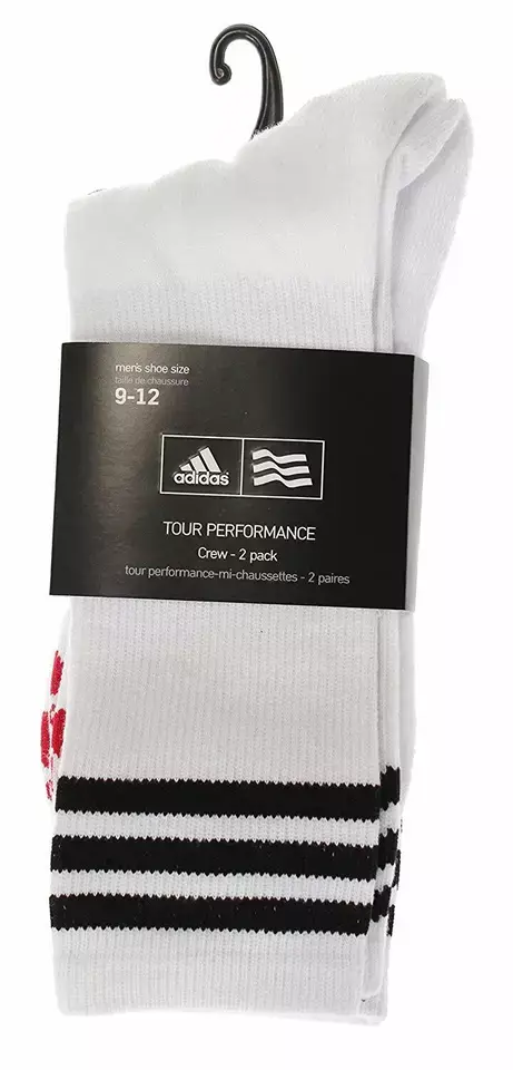 Thumbnail: Adidas Men's 2 Pack Tour Performance Crew Socks
