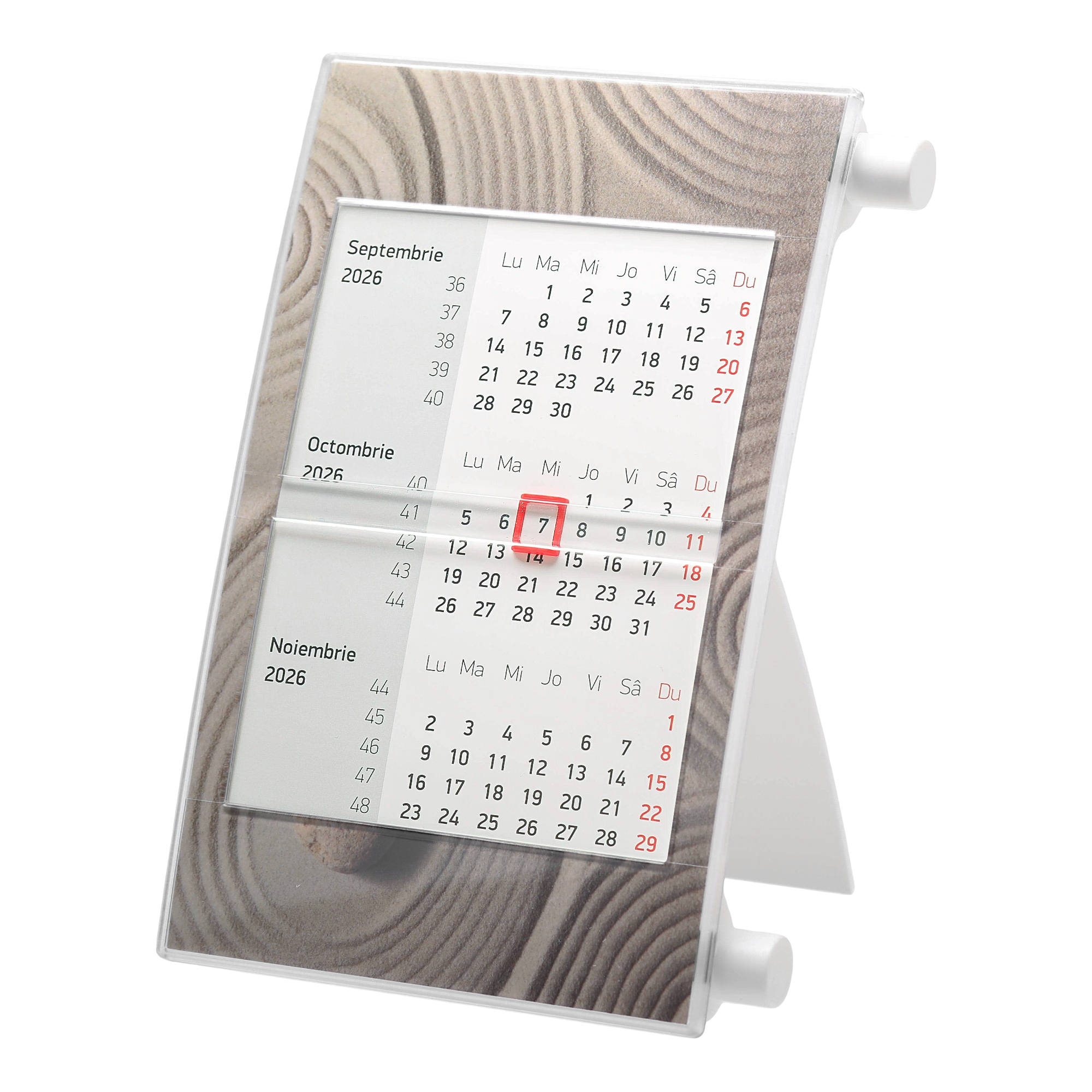 Calendar de birou trimestrial 2026 11 х 18,3 cm Vision alb 5022W