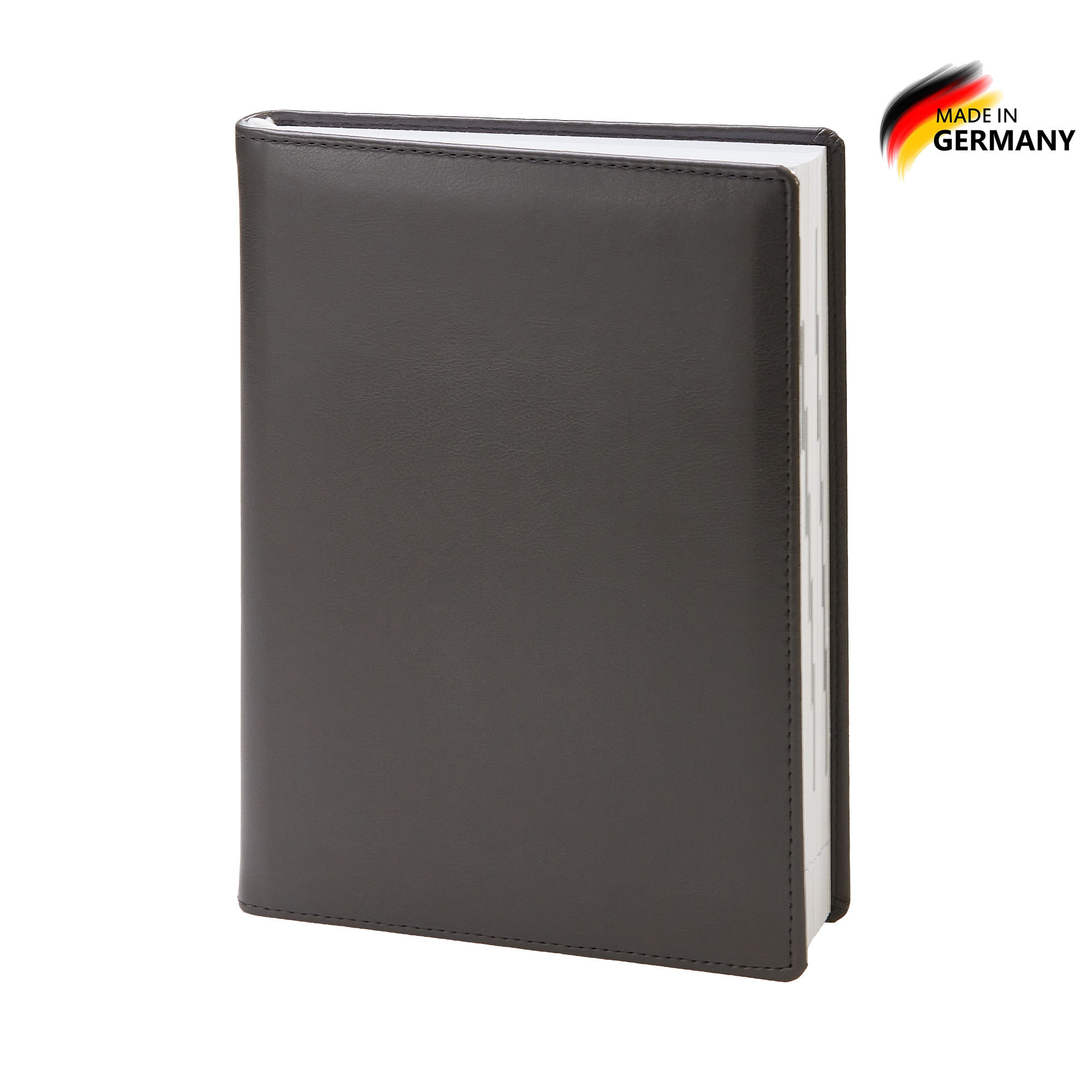 Agenda semidatata "Delux" A5, coperta Soft gri