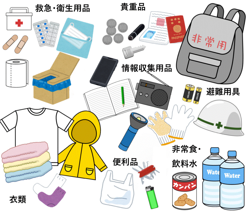 中身 袋 非常 持ち出し 「非常用持ち出し袋」は命を守るための道具に厳選｜備える.jp