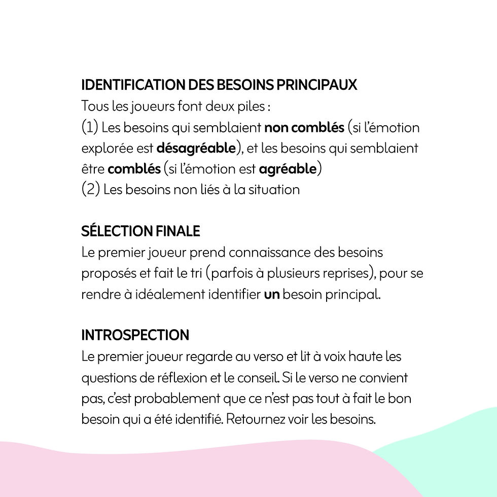 Miniature : Jeu introspectif sur les émotions & besoins | Créé au Québec – Psychopine