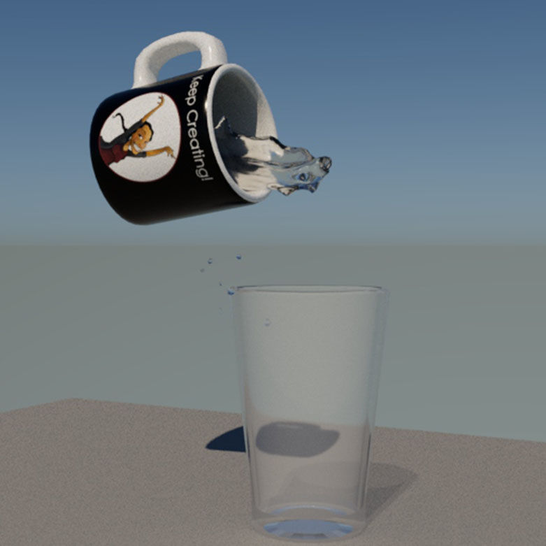 Mug and Glass - 3D Model