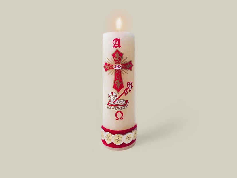 Mini Cirio Pascual Decorado - 100 gr aprox.