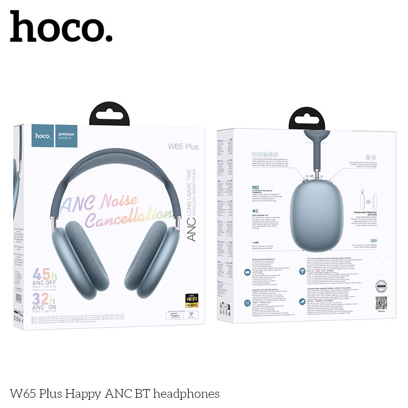 Miniatura: HOCO W65 Plus ANC Bluetooth Headphones