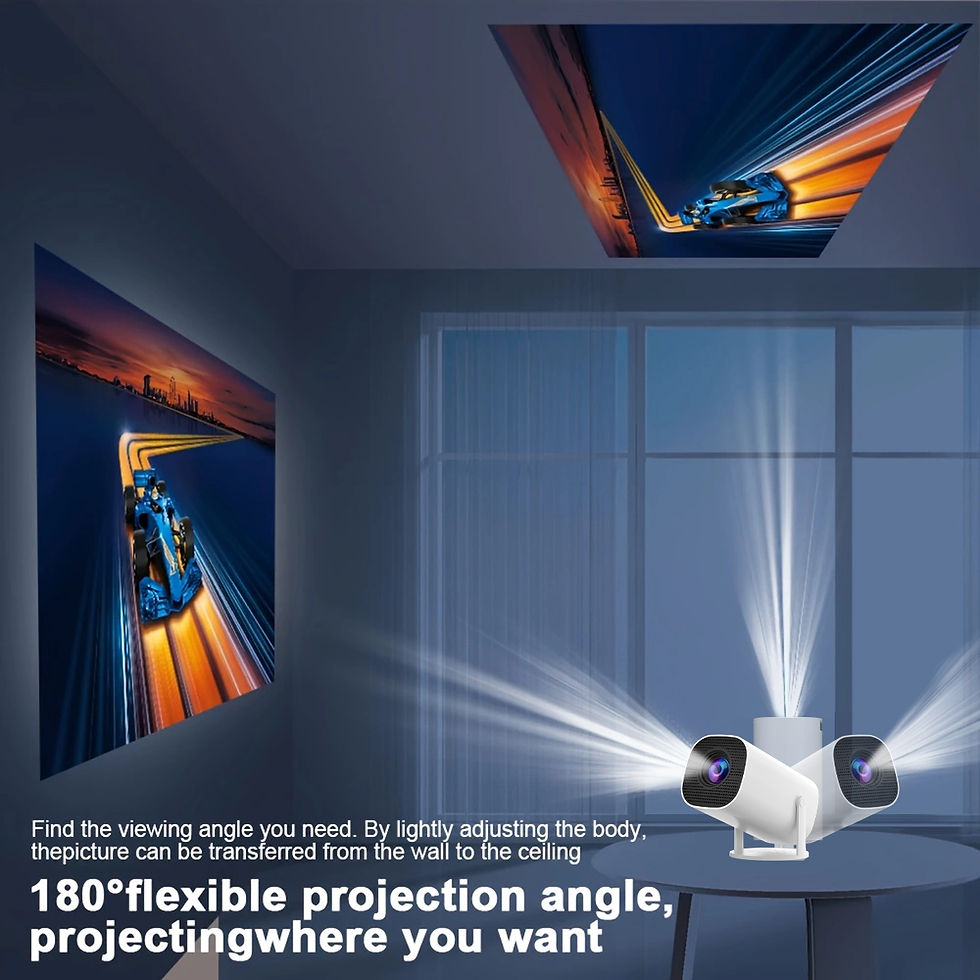 Miniatura: RotatePro 720 – 180° Rotation Portable Projector, Native 720P/4K Support