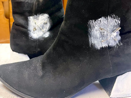 Acrylic Paint And Shoes