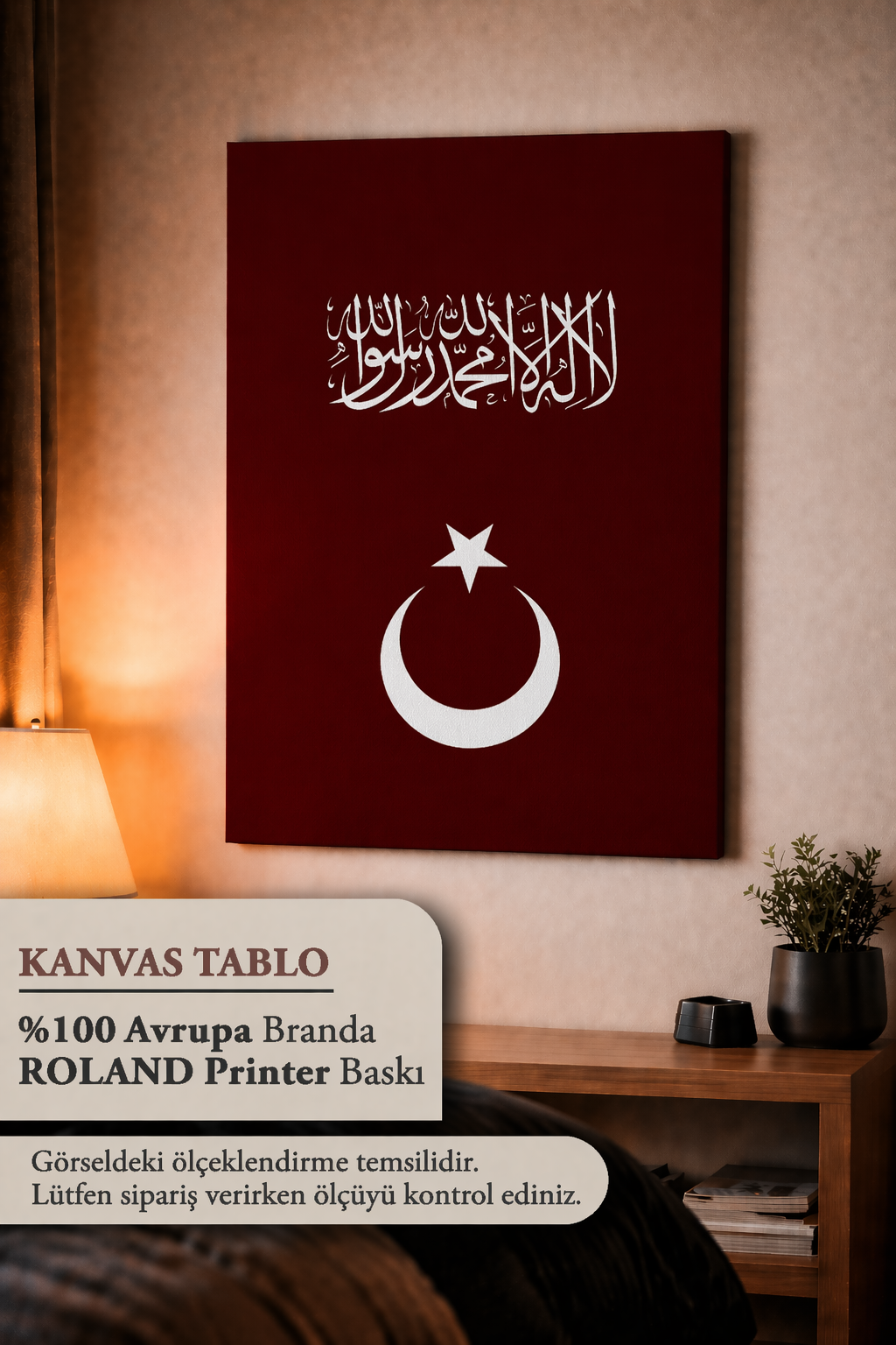 TÜRK & TEVHİD / Kanvas Dekoratif Tablo