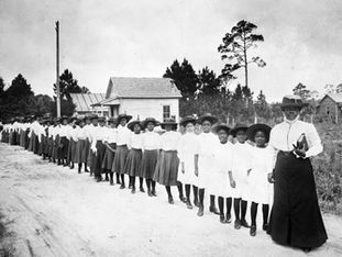 Bethune and her students