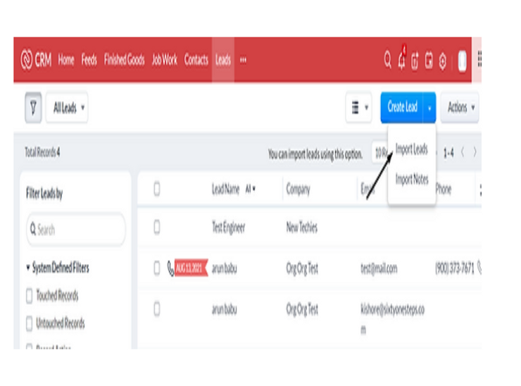 import data to module
