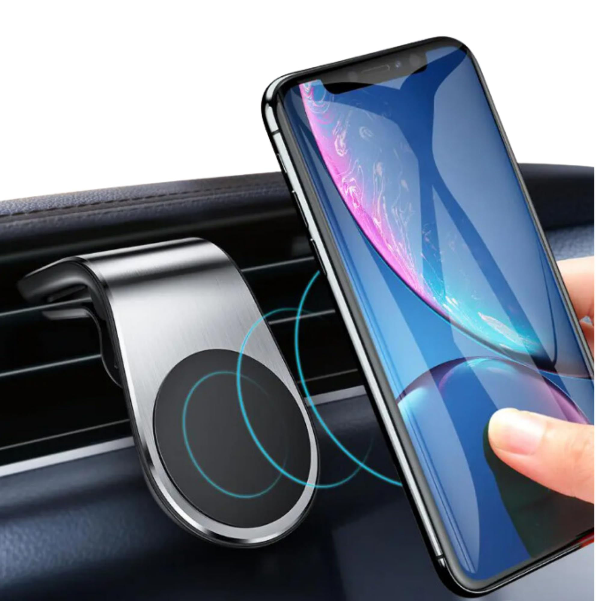 Suporte Magnético Veicular 360° para Celular com Base Antiderrapante