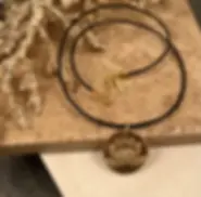 Lotus Leather Necklace
