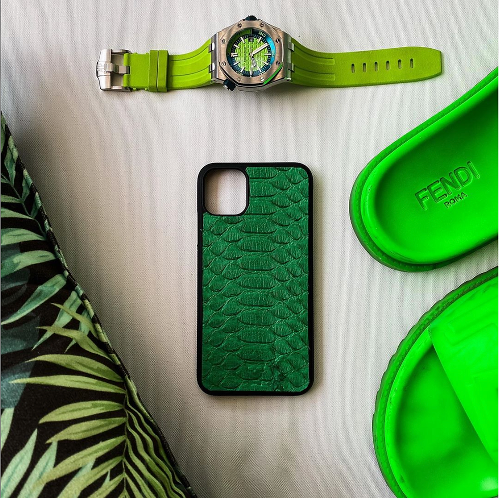 Miniatura: Funda Pitón Verde
