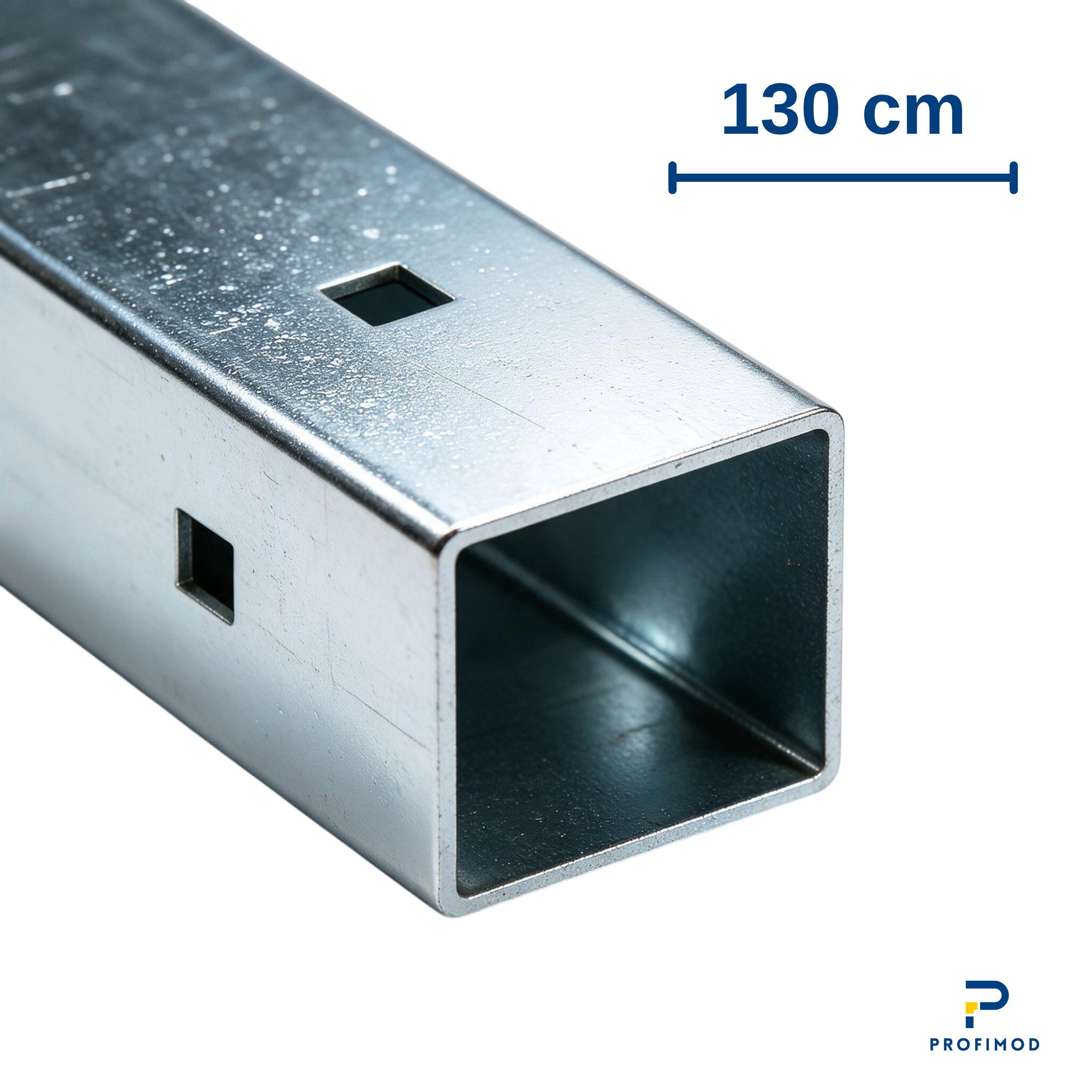 30 x 30 x 1.2 Galvaniz Profil 130 Cm