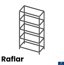 modüler raflar