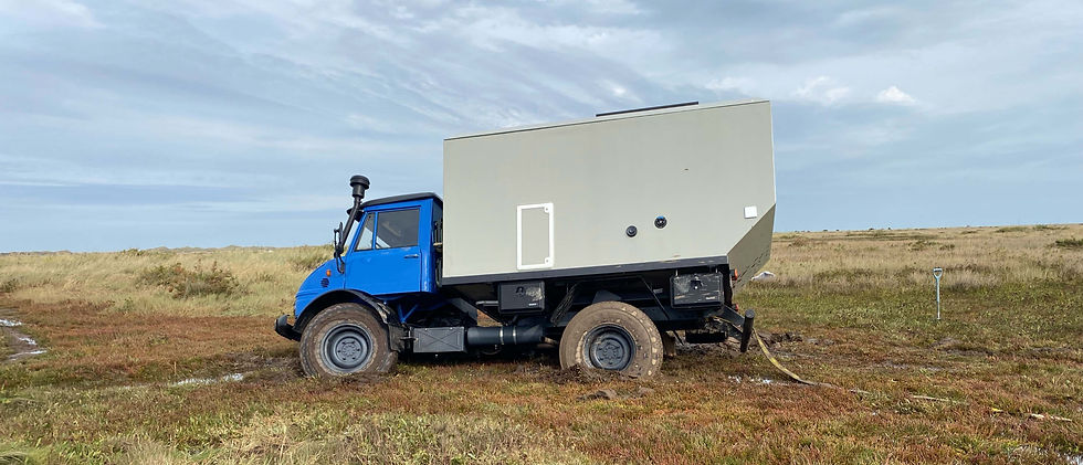 festgefahren mit dem Unimig 416 Camper