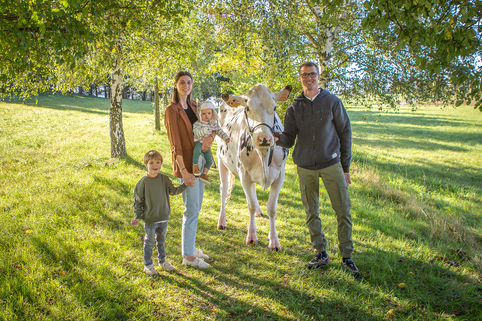 Portrait photo famille Saint Symphorien sur Coise