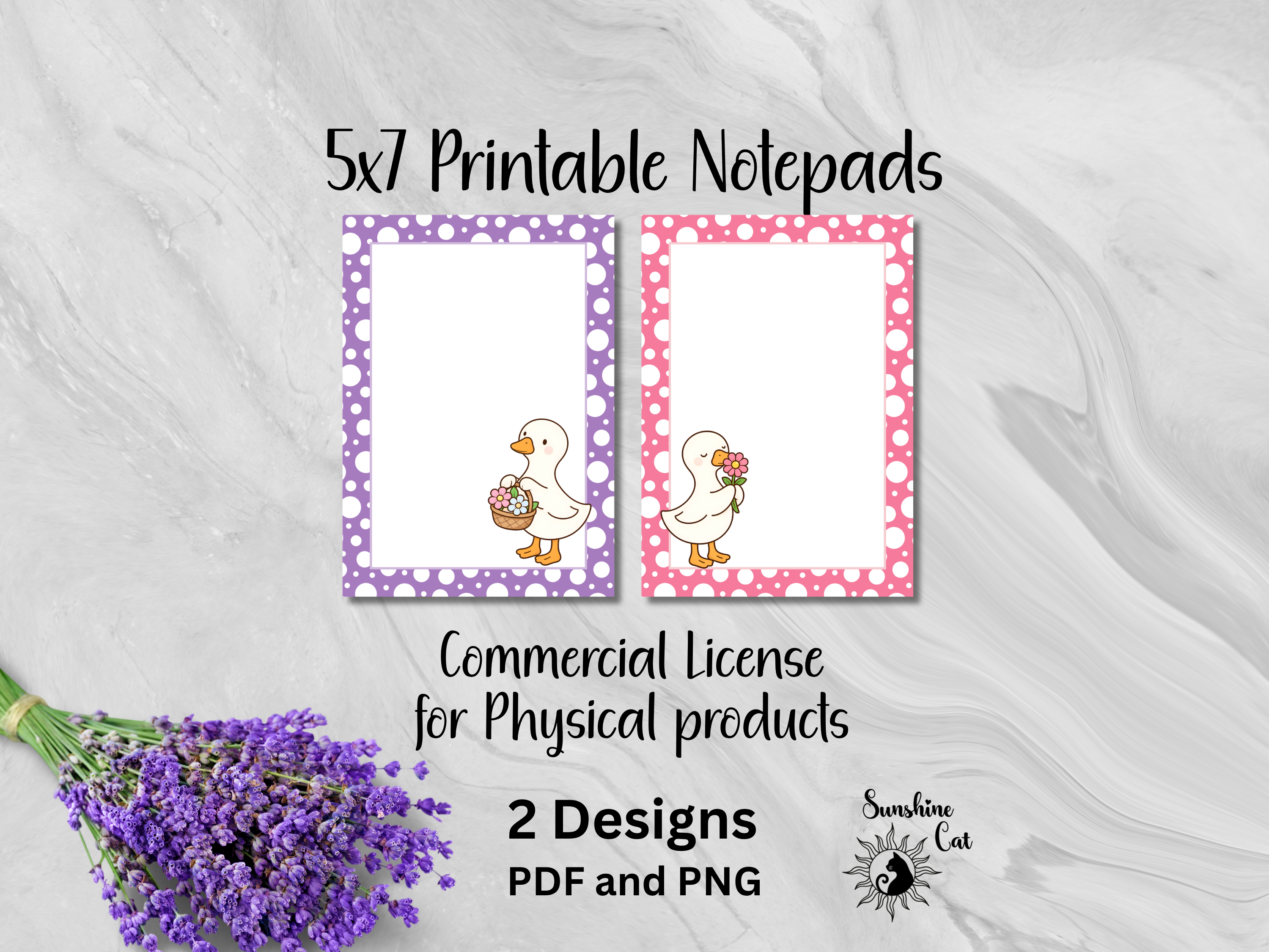 Spring Goose- Printable Notepad Bundle- 5x7 inch