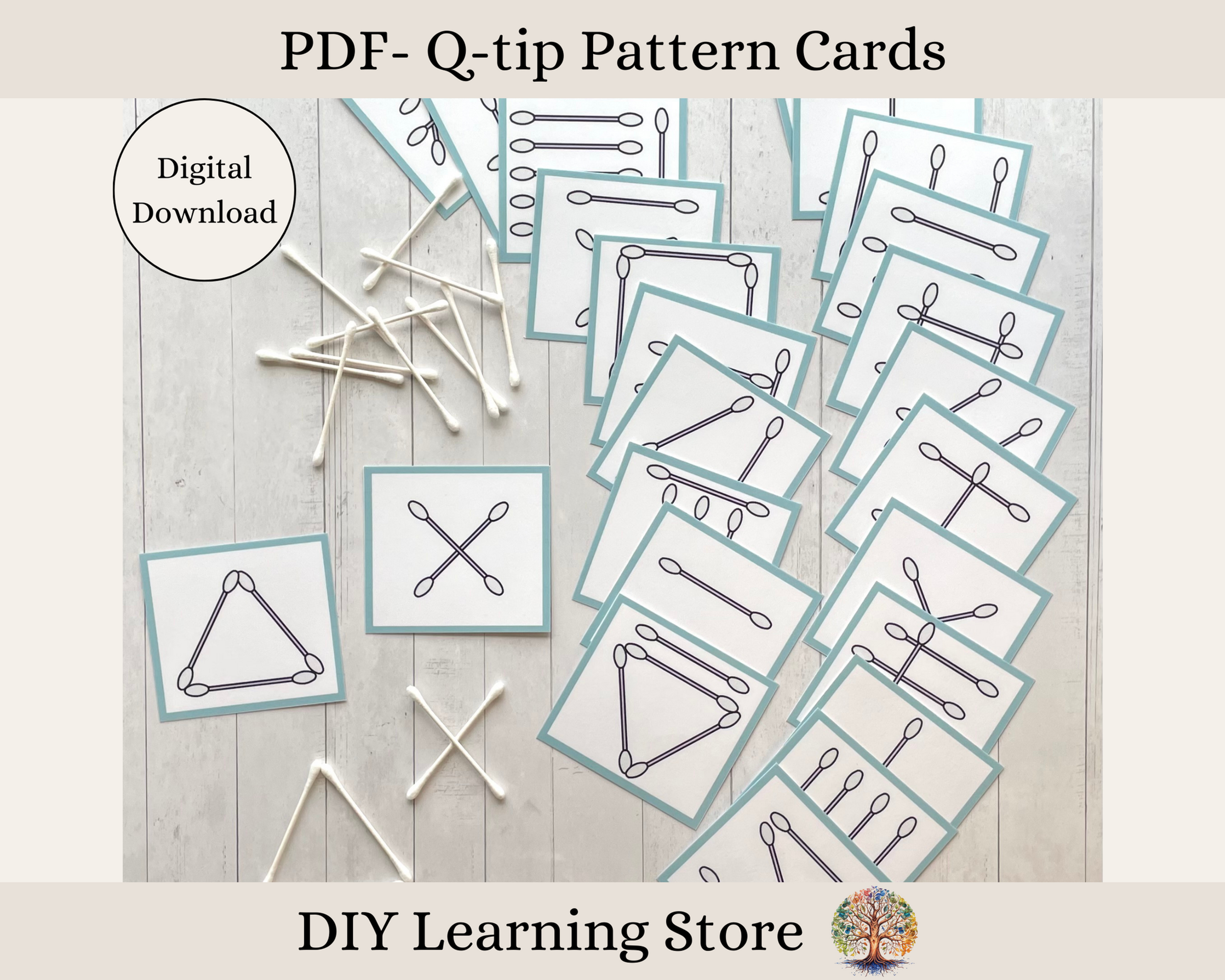 Cotton Swab Pattern Cards