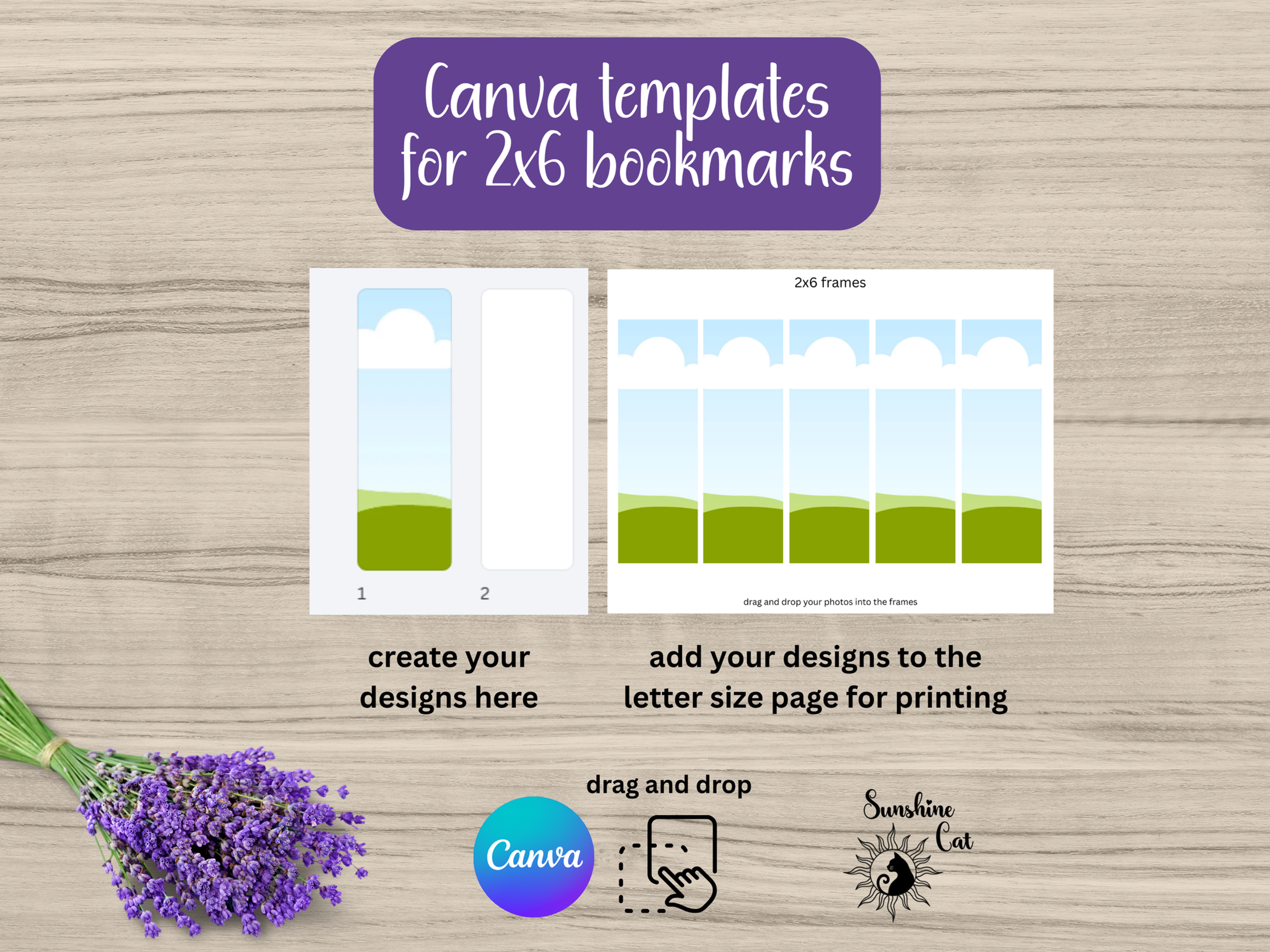 2x6 Canva Template Bundle
