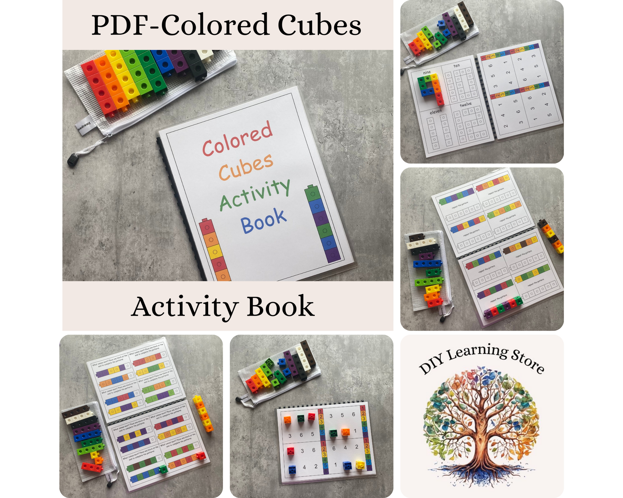 Colored Cube Activity Book