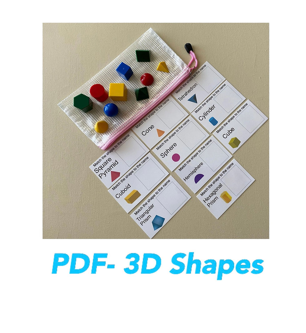 Thumbnail: PDF-3D Shapes Activity
