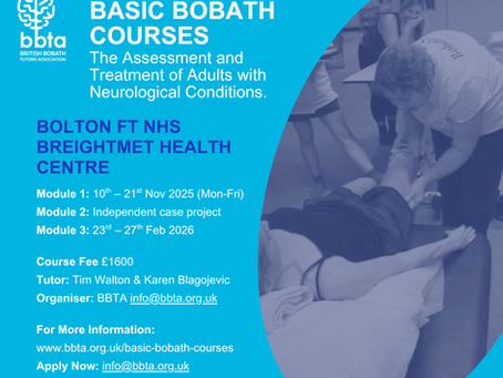 Basic Bobath Course. This course will benefit you.