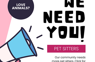 Llamada a la acción para pedir a las personas interesadas en convertirse en cuidadores de mascotas que descarguen la guía de negocios para cuidadores de mascotas.
