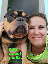 Friendly pet sitter walking a giant dog in St Petersburg, Florida