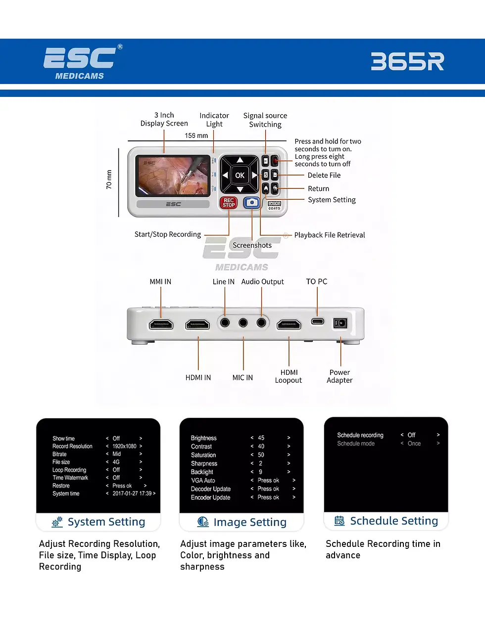 Thumbnail: 4K Medical Surgical Recorder for Laparoscopy