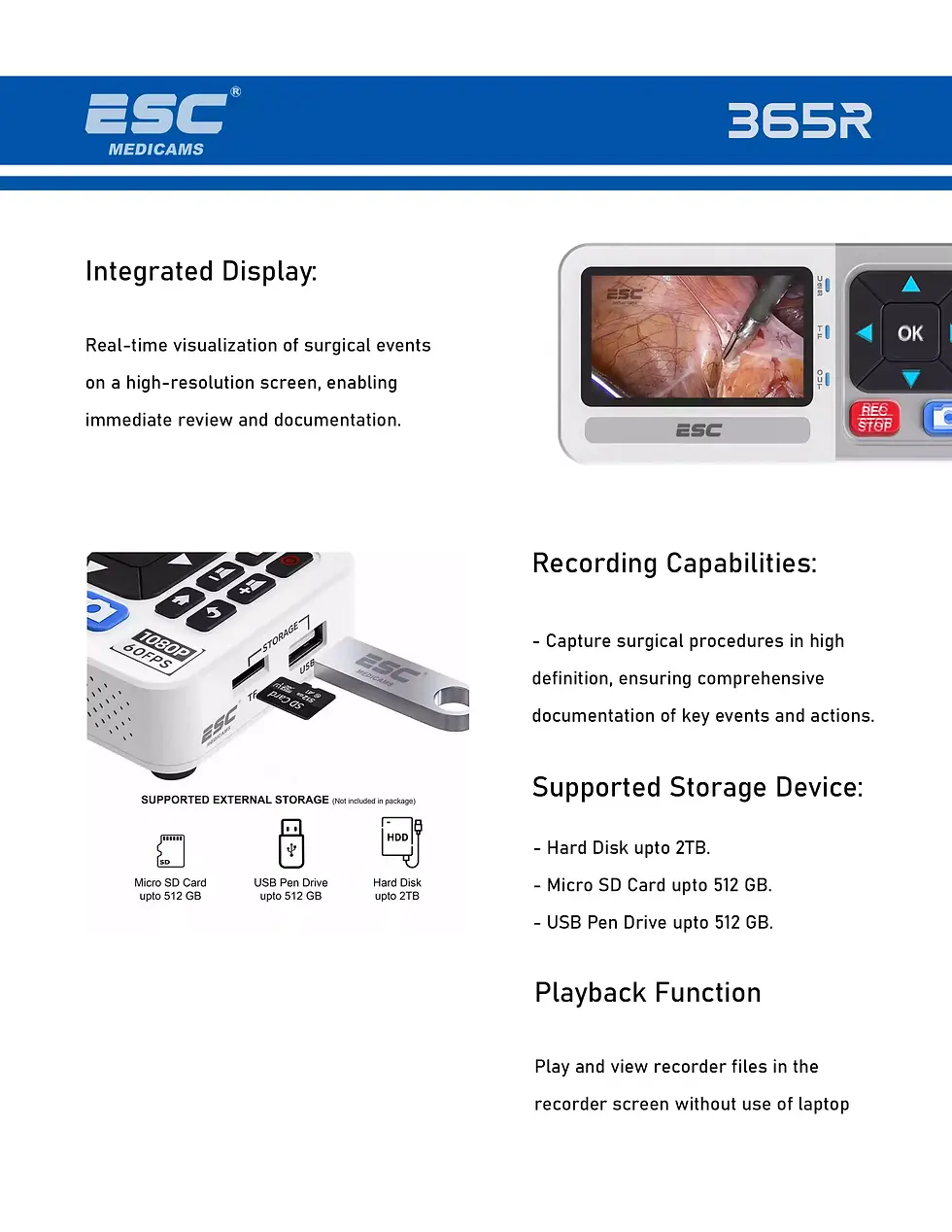 Thumbnail: 4K Medical Surgical Recorder for Laparoscopy