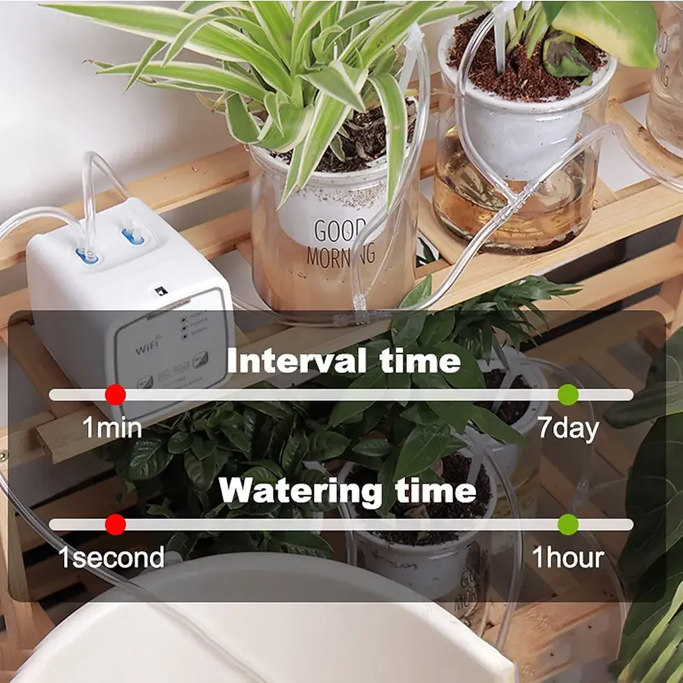 Thumbnail: WiFi Automatic Plant Waterer, Automatic Watering System with Two Pumps