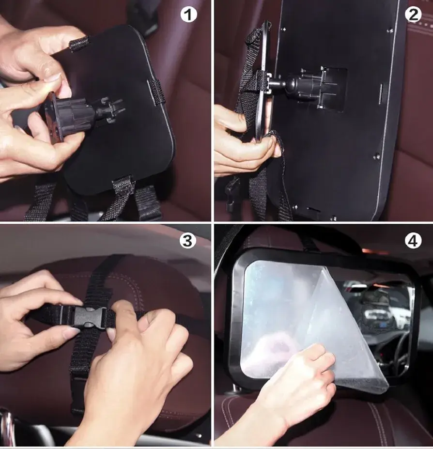 Thumbnail: Baby Car Mirror, Rear Facing Car Seat Mirror Safety for Infant Newborn