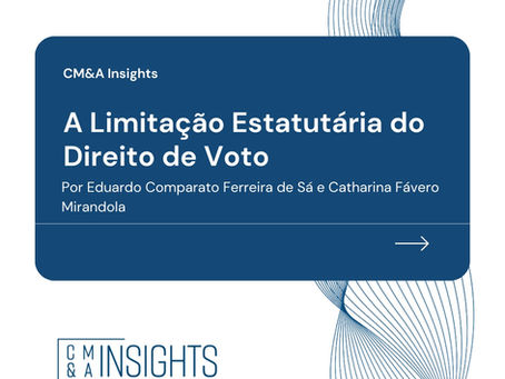 A Limitação Estatutária do Direito de Voto 