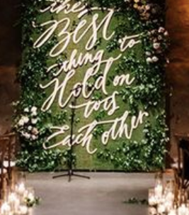 Calligraphy Backdrop RENTAL