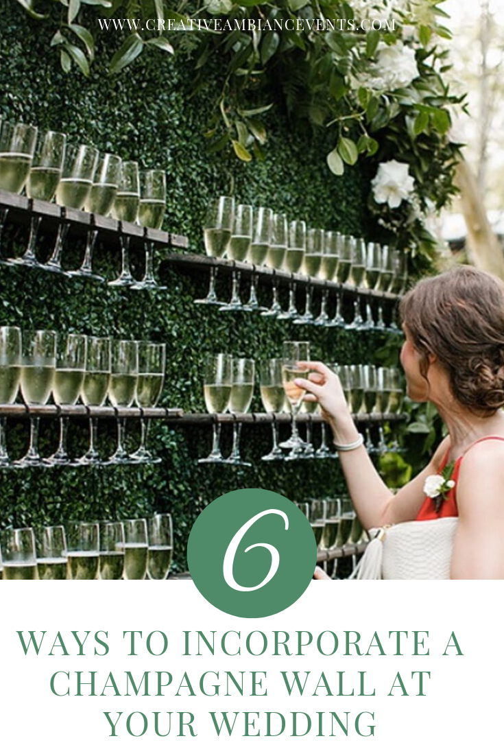7 Ways to Use a Champagne Wall at Your Wedding Event Planning
