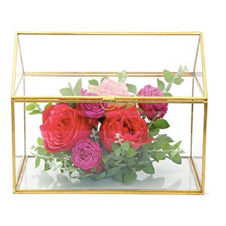 Gold Glass Card Box RENTAL