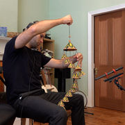 Image of decorative ceramic bells recording session