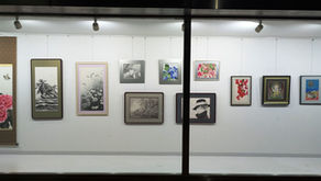 水墨画・日本画コース生徒作品展が始まっています