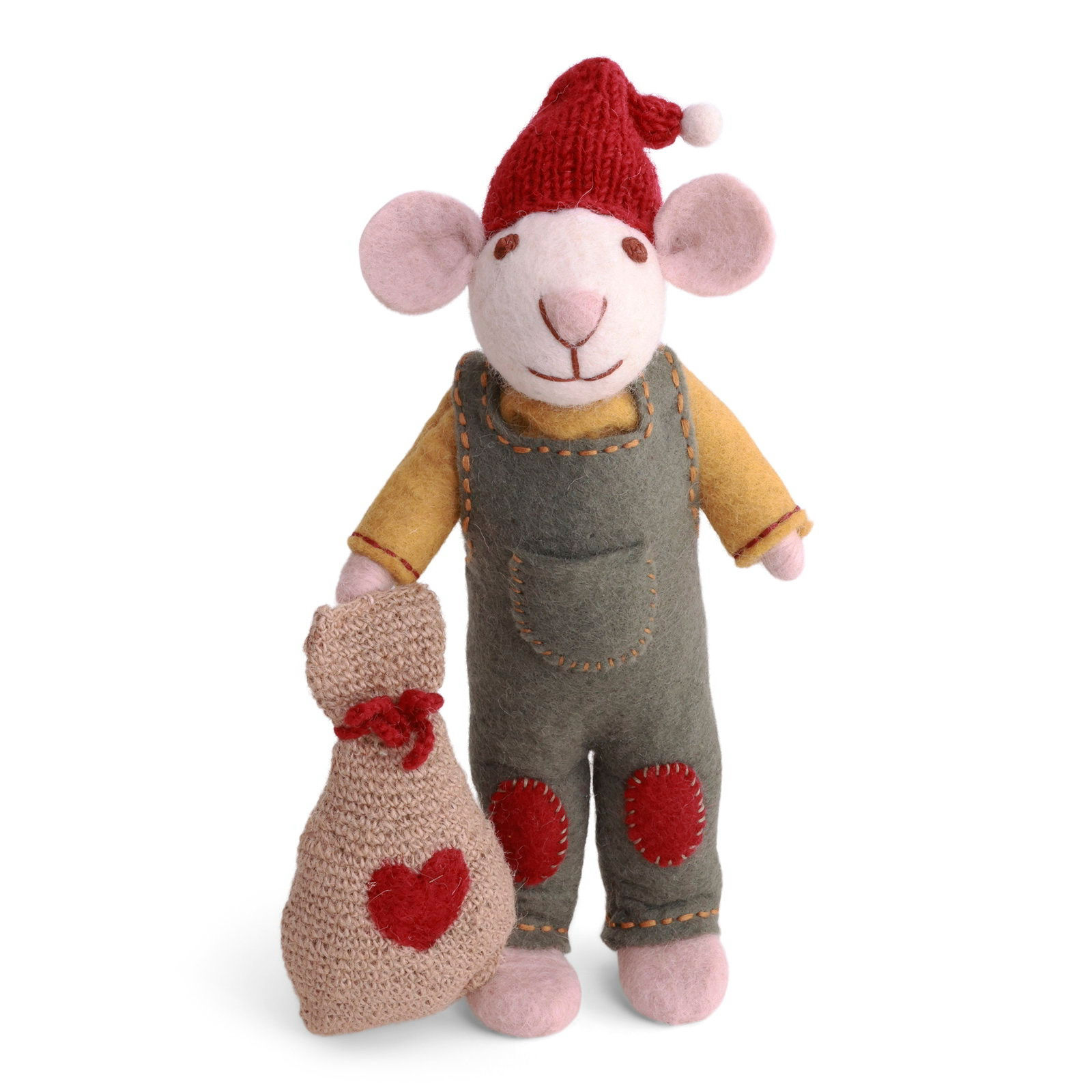 Medium White Boy Mouse w/gift bag