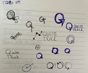 Quote Track logo sketches