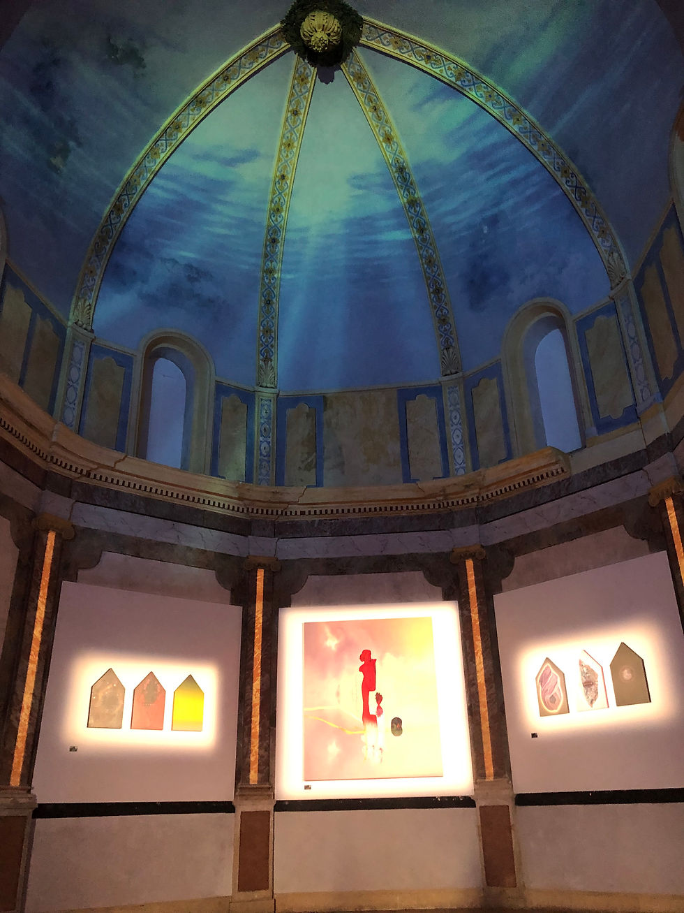 La voute de la Chapelle des Pénitents Bleus