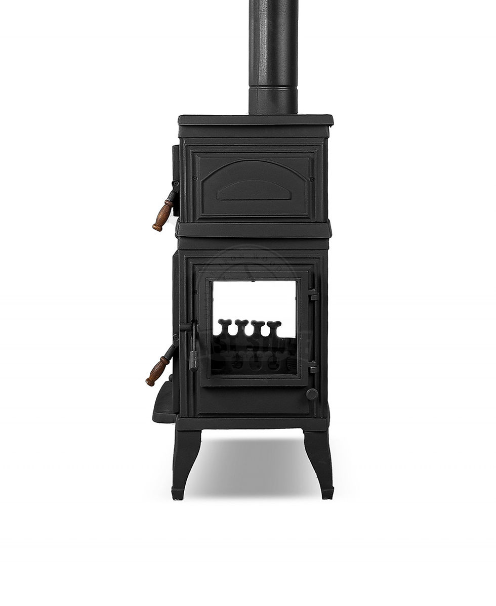 Küçük resim: FS-45YK Retro Lux Dik Yan Kapak Döküm Soba