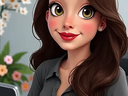 Une femme qui coach sur le social media, elle aide à la gestion des réseaux sociaux.