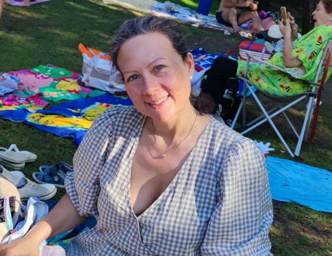 Leticia Pérez tesorera de la asociación Teta e Coliño. Cedida