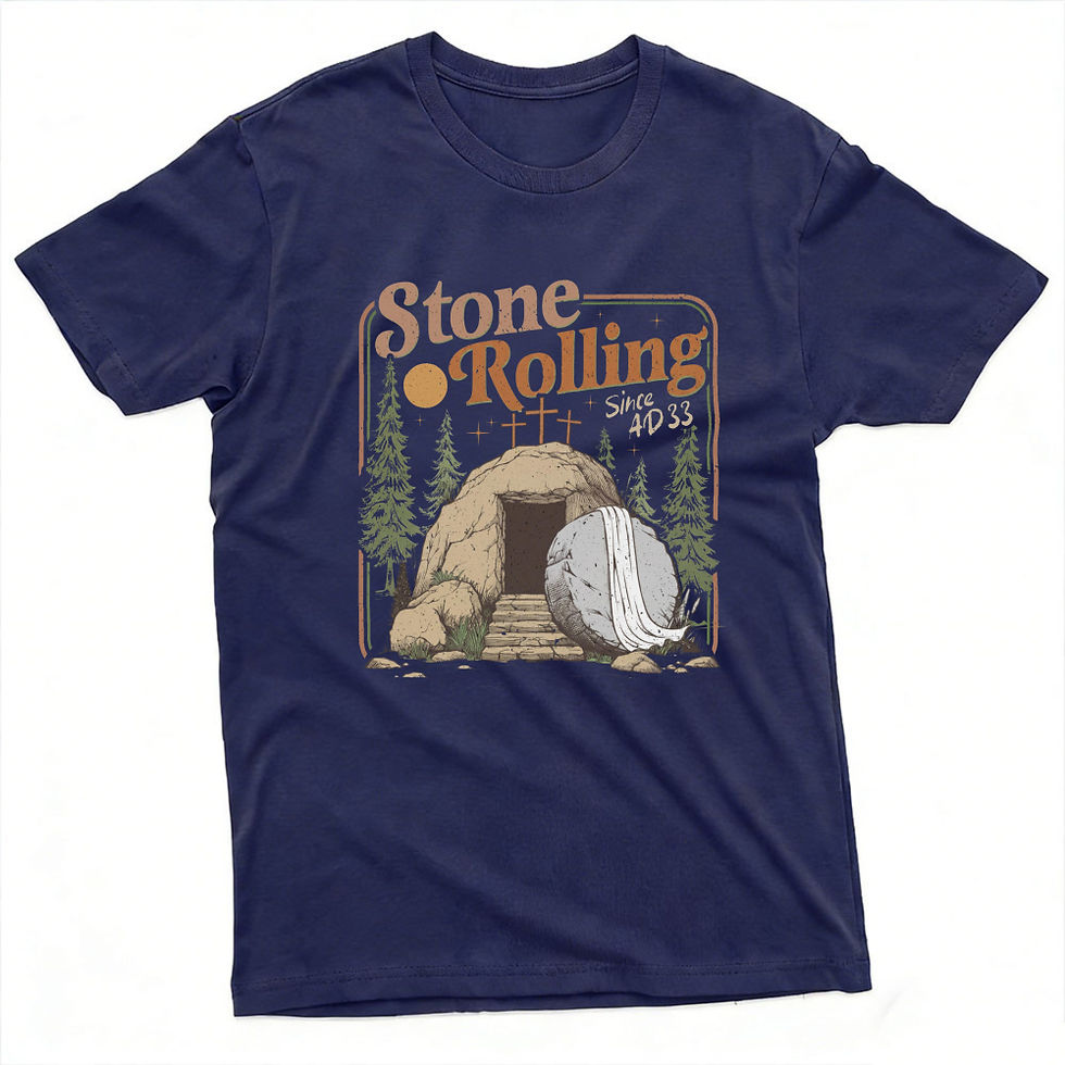 Miniatura: Rolling Christian T-Shirt Trendy Stones Easter Clothing Jesus Christ Shirt Gift 