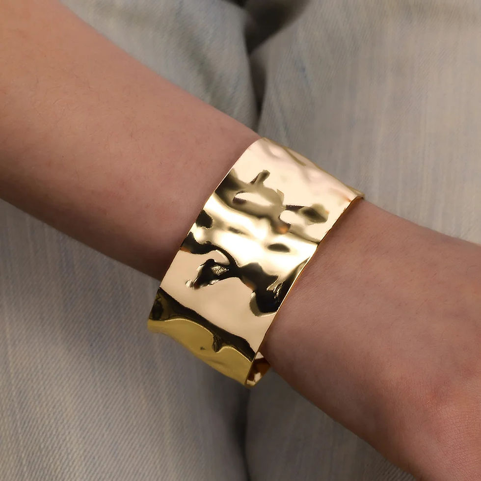 Thumbnail: Exquisite Classic Bump Pattern Openning Bangles Bracelet For Women Cuff Bracelet