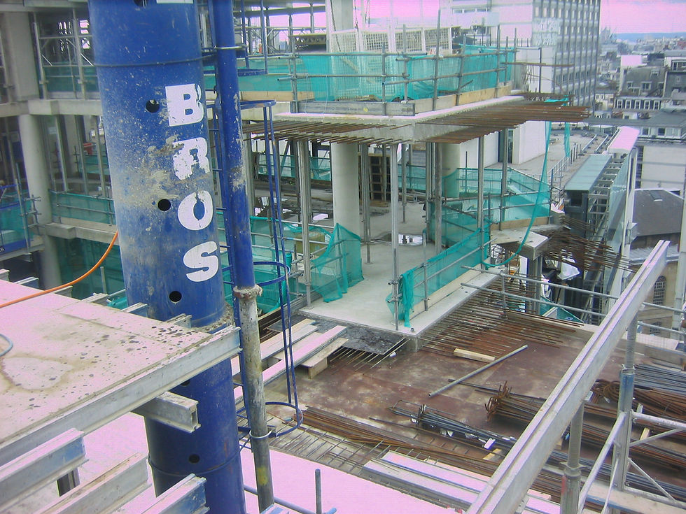 Early days construction work