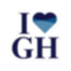 The Official Gig Harbor "I HEART GH" Kiss-Cut Vinyl Sticker