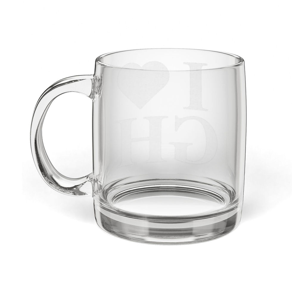 Thumbnail: The Official Gig Harbor "I HEART GH" Engraved Glass Mug